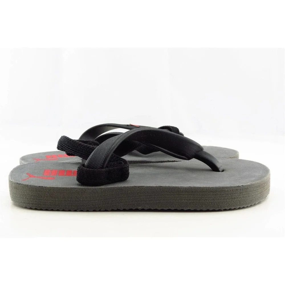 Puma Unisex Toddler Flip Flops Size 10-11 Gray Synthetic‎ Lightweight Comfort